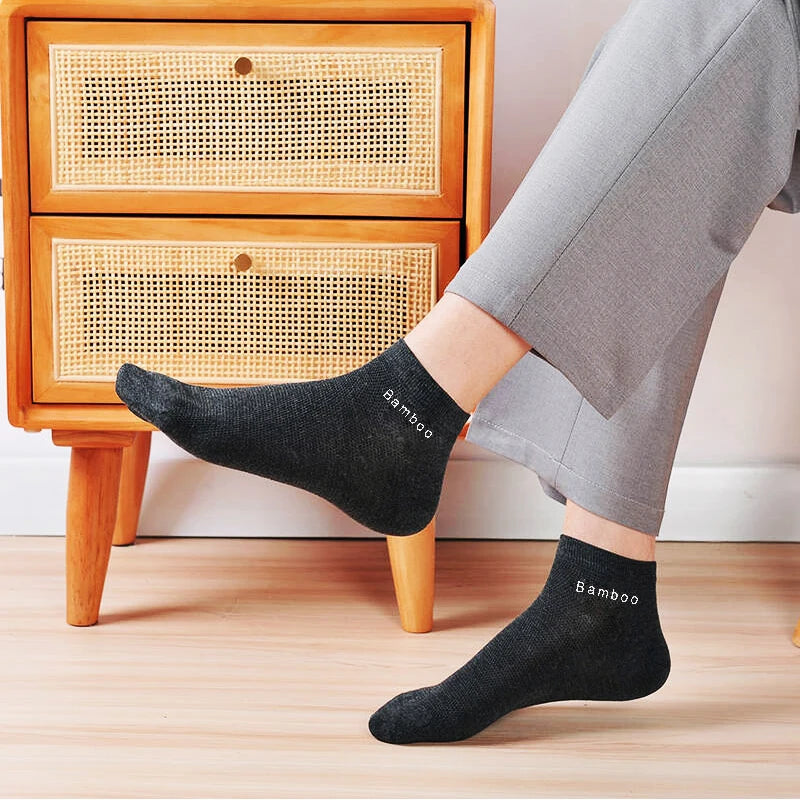 5/10/15/20 Pairs Bamboo Fiber Ankle Socks Men‘s And Women Soft and breathable Boat Socks Men Gifts Spring Summer Short Socks
