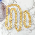 61cm Man Long Trendy Necklace Hip Hop Dubai 18K Gold Plated 925 sterling silver Jewelry Set Bracelet Man Fashion Jewellery Best Father's Day Gifts